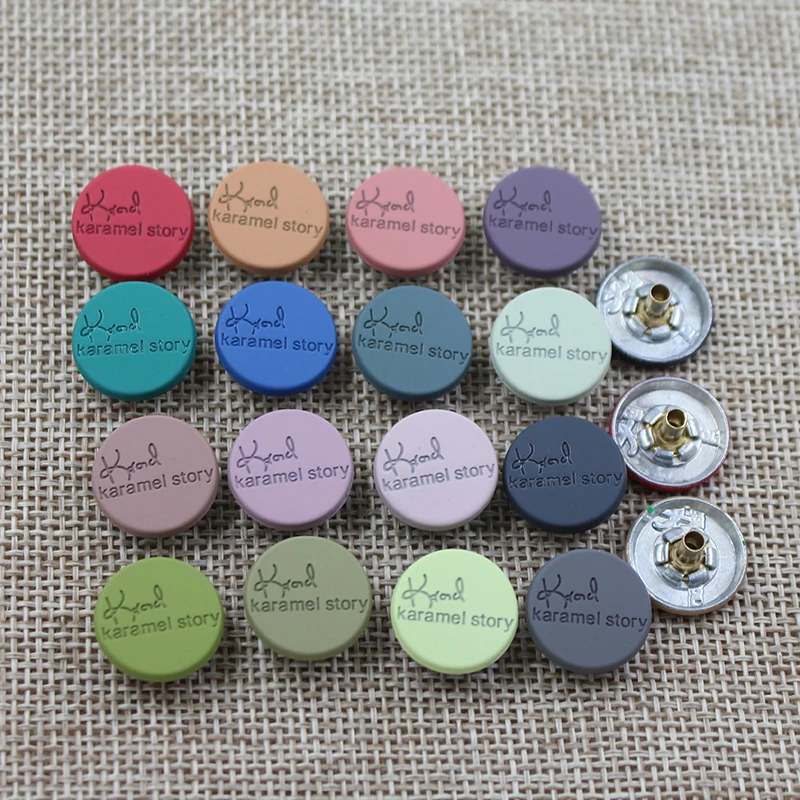 Factory wholesale fashion 15mm new design metal decorative color spring snap button,four parts snap button for clothing