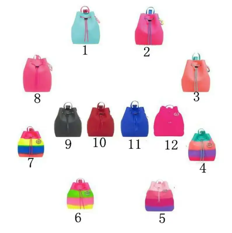 Wholesale Fashion Silicone Candy Jelly Waterproof School Bags String Kids Backpack