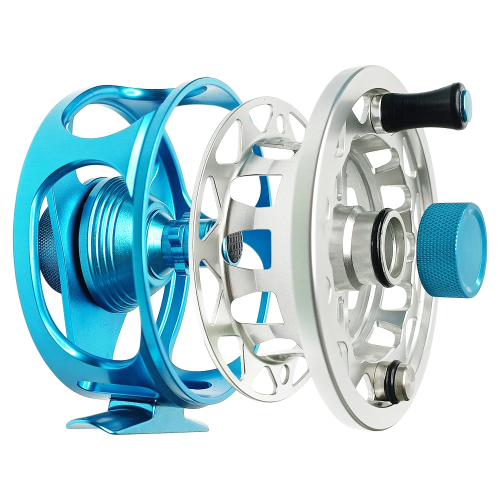 Newbility 3/4 5/6 All Sealed Drag Gear Bearing System Full Metal Aluminum Alloy CNC Machined Cut Trout Fishing Fly Reel