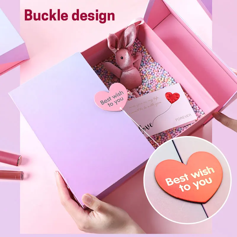 Custom Logo Luxury Christmas Design Double Door Opening Gift Box Set Packaging With Magnetic