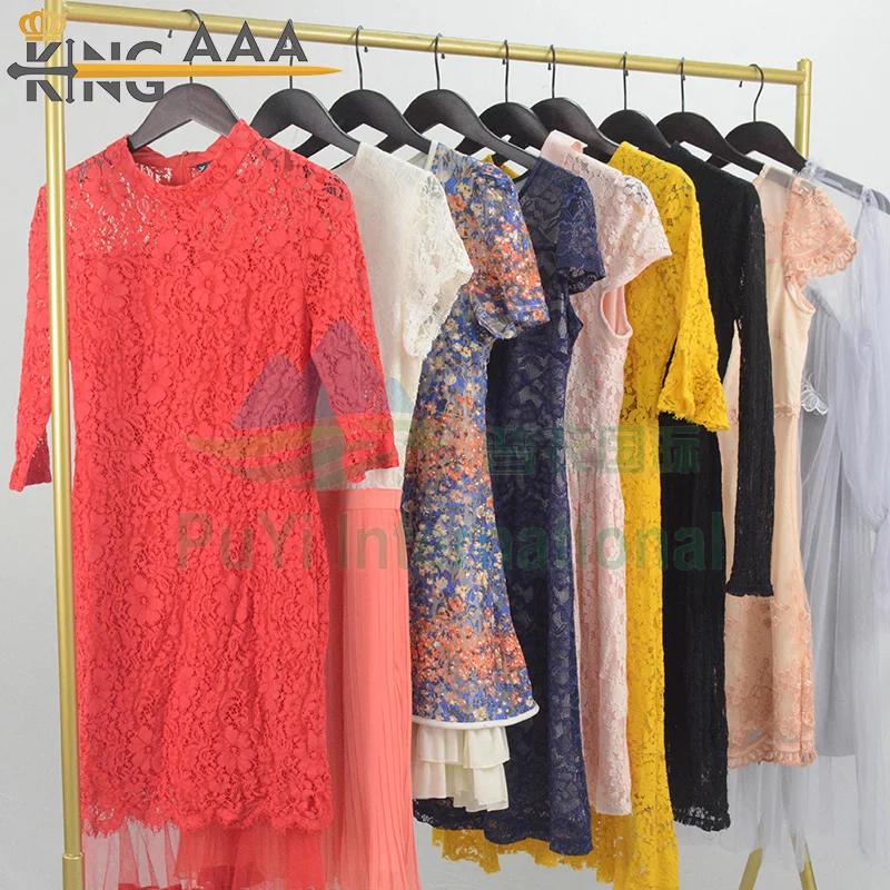 summer mesh dress see through sexy transparent bale clothes used clothing 45kg thrift second hand clothes for ladies