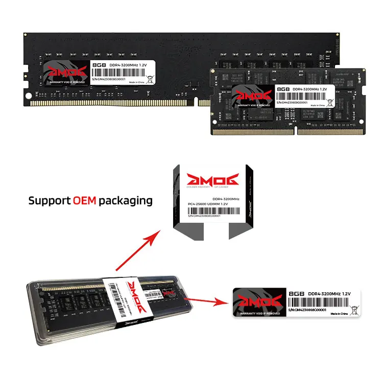 Ddr4 Ram 4gb 8gb Udimm Dram Module 2400mhz 2666mhz 3200mhz Computer Memory For Laptop Pc