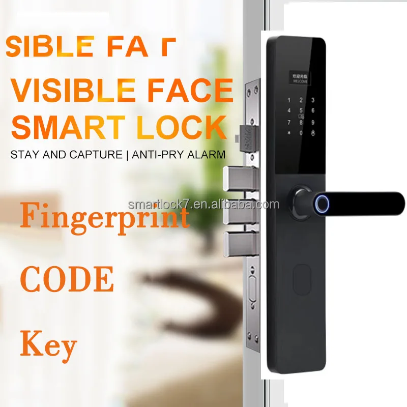 HOT Sale model XL1 Smart Door Lock by Digital Aluminum Alloy Lock with Fingerprint Card Key and Cloud Storage