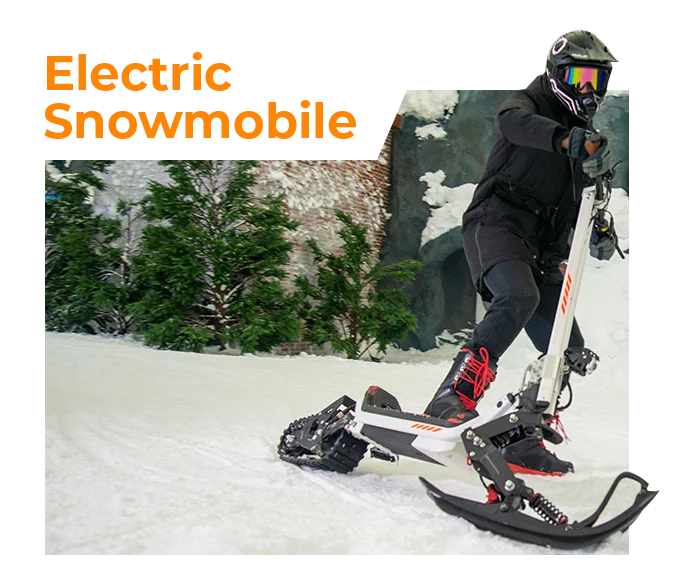 New Arrival 3-in-1 Eretic Electric Snow Scooter Snowmobile for Sale  Multifunctional Winter Sports Vehicle