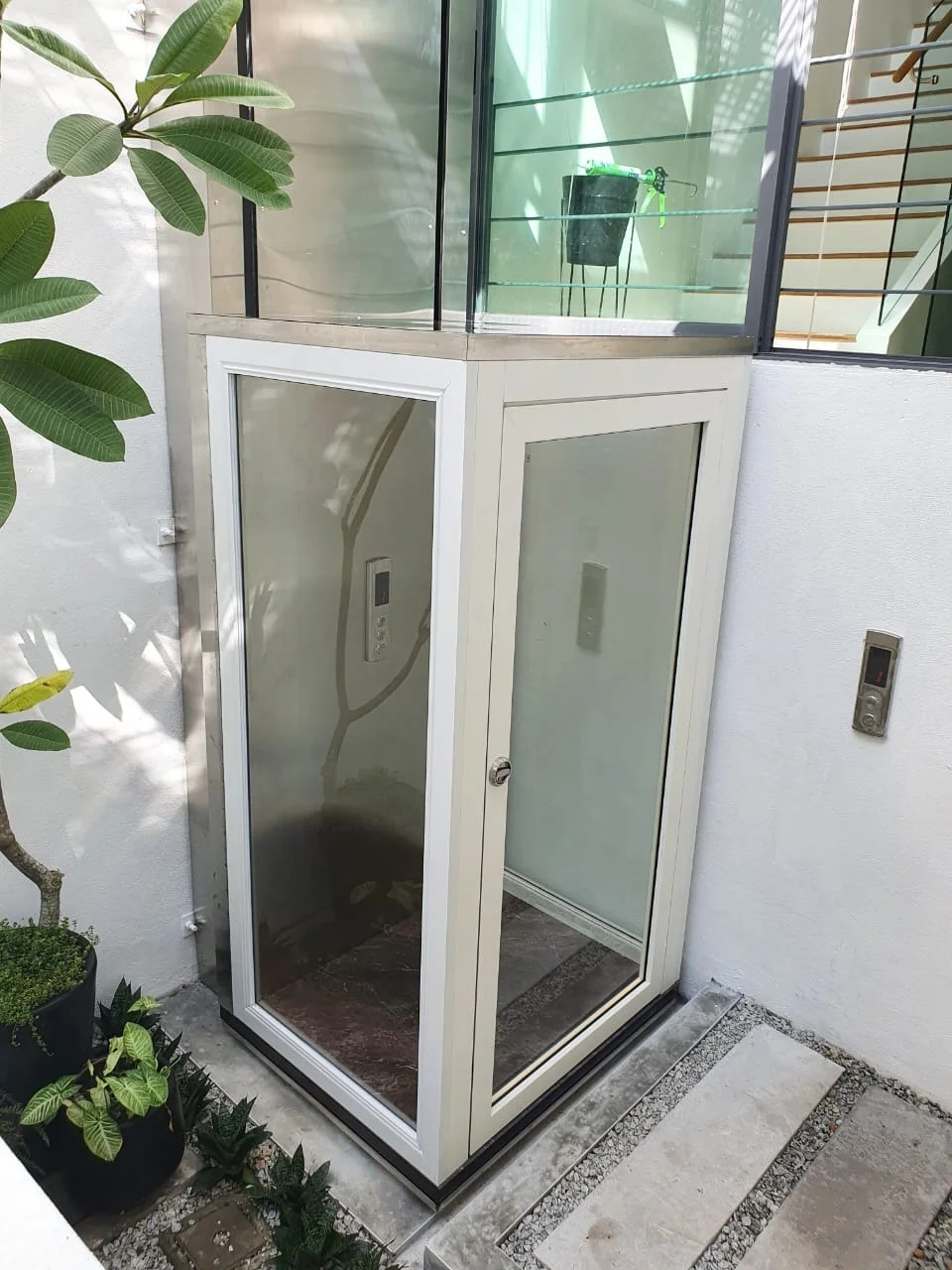 SAFELY LIFT Indoor Outdoor Residential Hydraulic Compact High Rise Elevator Lift Glass Home Elevator