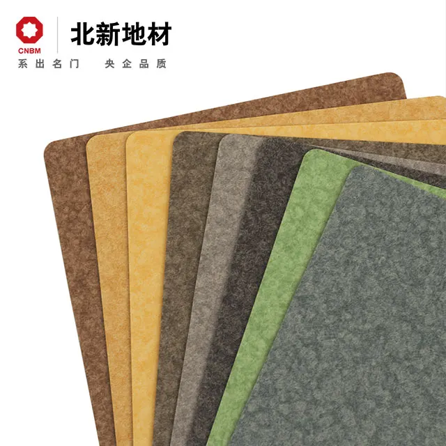 Best selling dense bottom glass fiber layer UV layer 2.0mm Indoor Use heterogeneous Vinyl resilient Sheet Flooring PVC