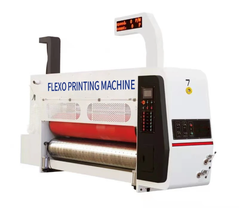 Corrugated Box Lead Edge Feeding 6 Colors Flexo Printing Machine