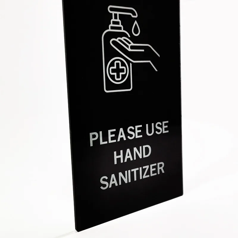 Custom Stick Acrylic Restroom Name Sign Male Female Toilet Sign Bathroom Signage