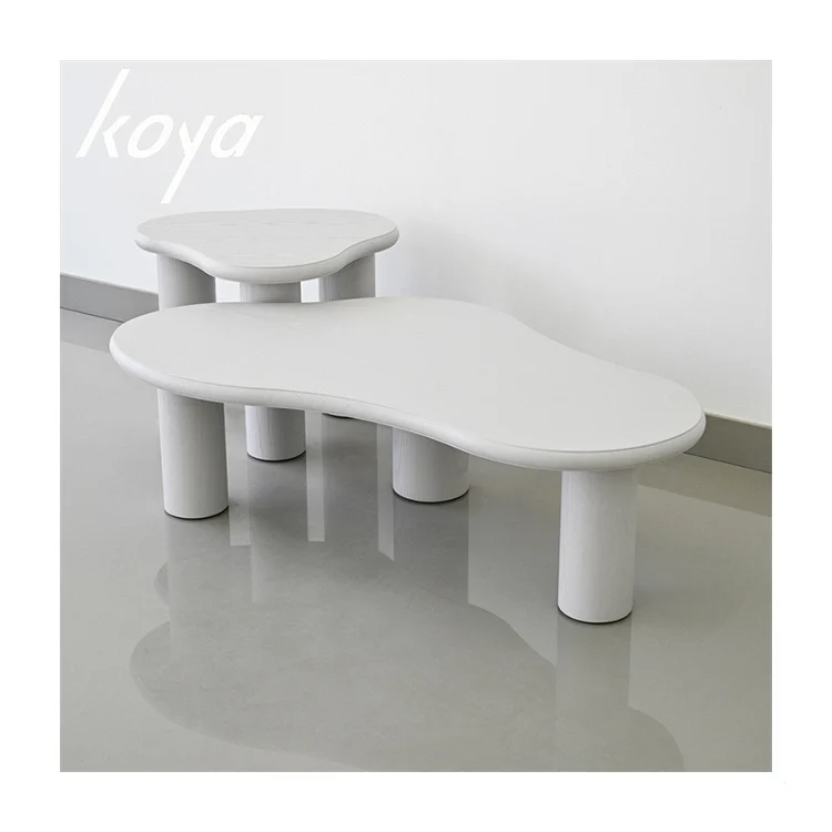 Nordic Style Cloud Shape Coffee Table Creative Modern Irregular Central Italian Table For Cafe Living Room Hotel