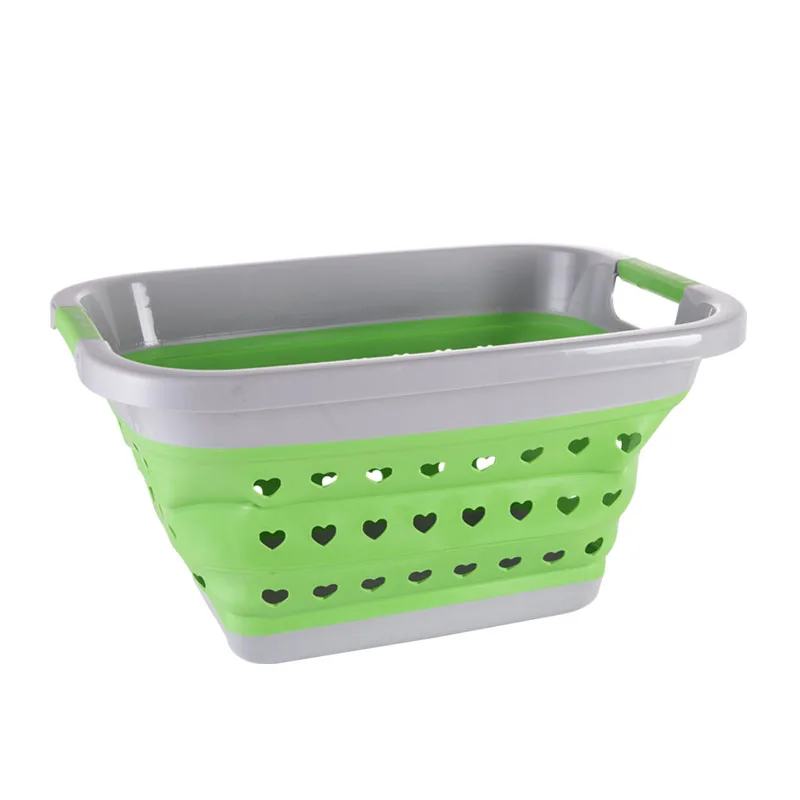 Square Circle Portable Folding Water Container Space Saving Bucket Collapsible basket