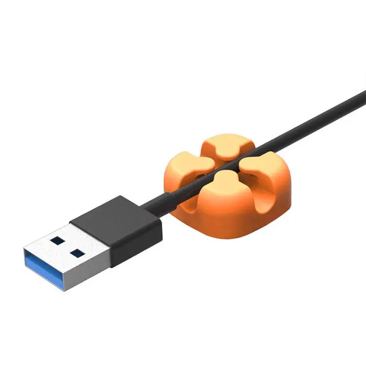 Многофункциональный настольный Настенный Круглый USB-держатель для проводов и кабелей
