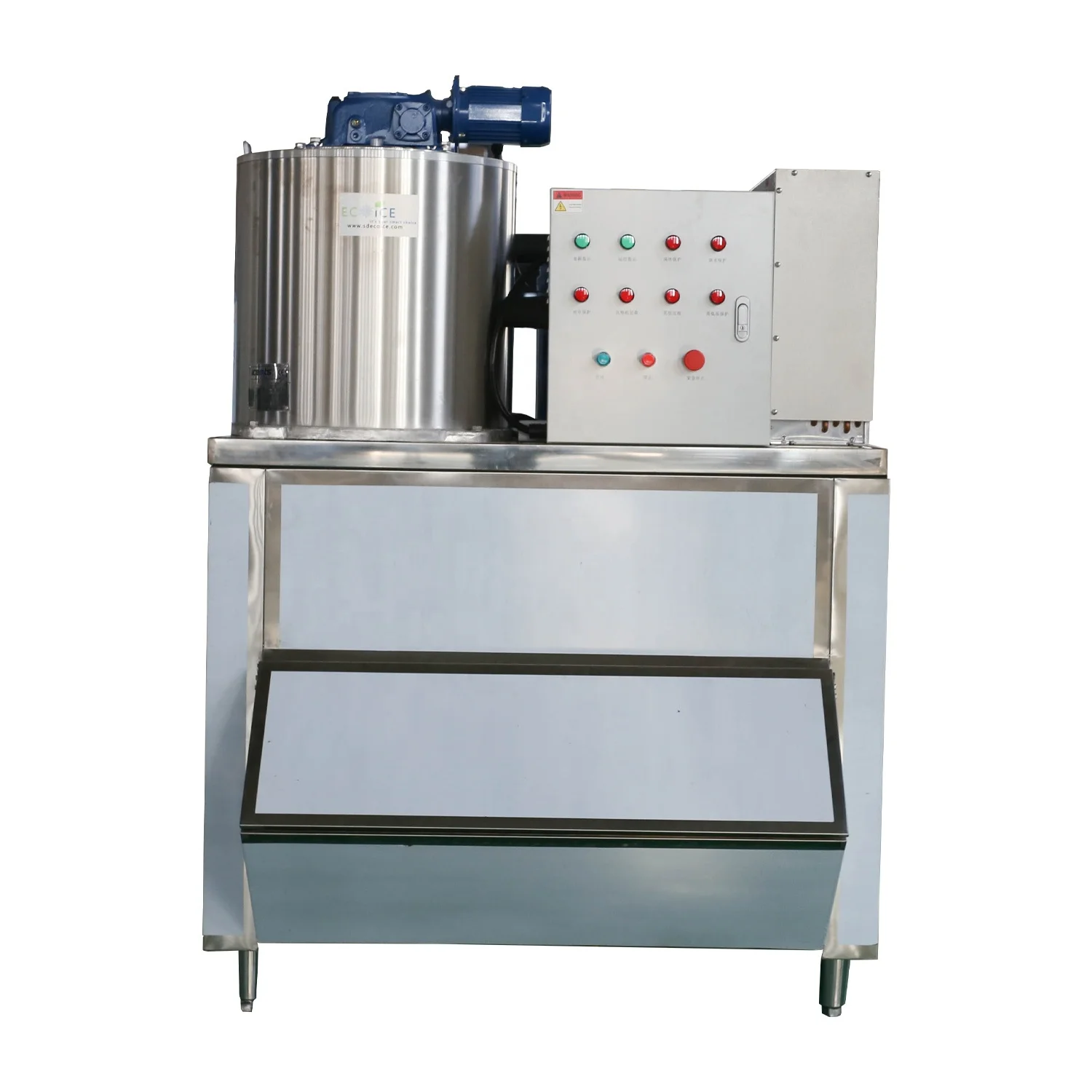 3Ton 5Ton 8Ton Seawater Freshwater flake ice machine ice making machine cube block for fishery seafood cooling processing