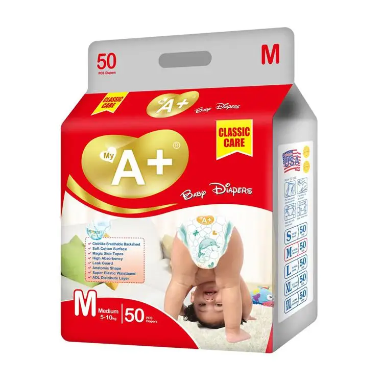 AAAA Quality High Absorbent Super Dry Disposable Baby Diapers Nappies With Competitive Price
