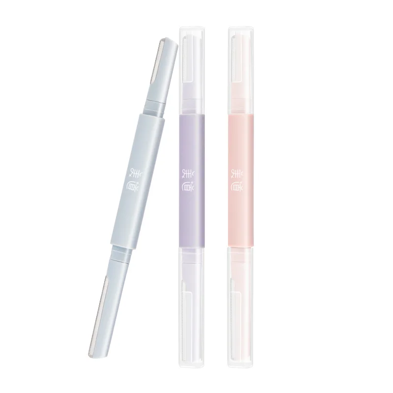 2024 новый тренд 2 в 1 острый, но Гладкий триммер для бровей бритва с двойным лезвием для ухода за бровями