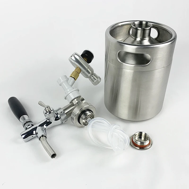 Draft Beer Growler Beer Barrels Dispenser Stainless Steel 304 Mini Beer Keg 5l 10l 3.6l 4l 2l With Dispensing System