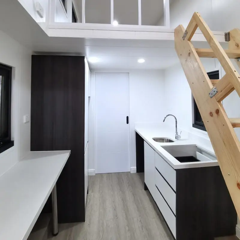 NZ/AS/US Approved Prefab Mobile Houses Tiny House on Wheels with Trailer Enjoy Your Freedom and Life