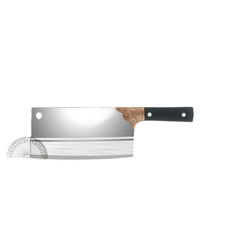 Professional 3Cr13 Steel Meat Butcher Cleaver Stainless Steel Kitchen Knife Stainless Steel Handle Ladies Bone Chopping Slicing