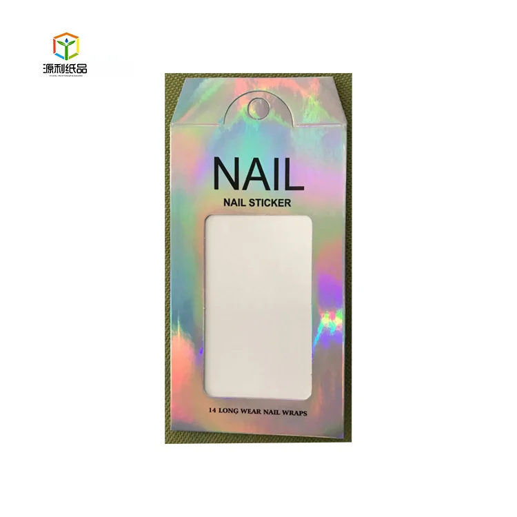 China Manufacturer Nail Sticker Paper  Packaging Box Nail Polish Box