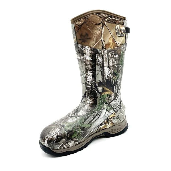 
China manufacturer new product waterproof camouflage hunting rubber boots 