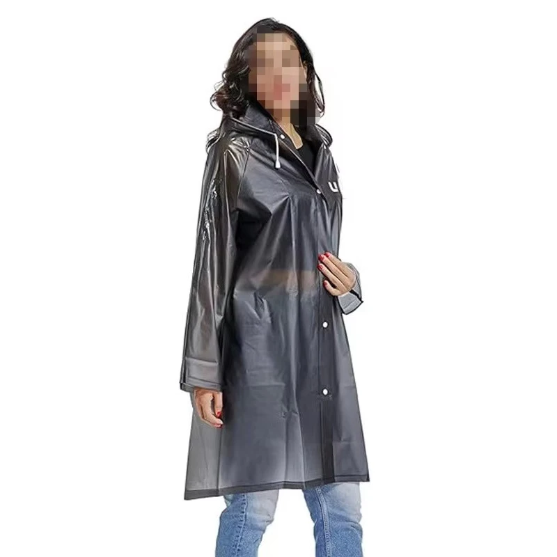 High Quality Adult Hello Kitty Raincoat Use-and-Throw Travel Logo Plastic Raincoat with Samples