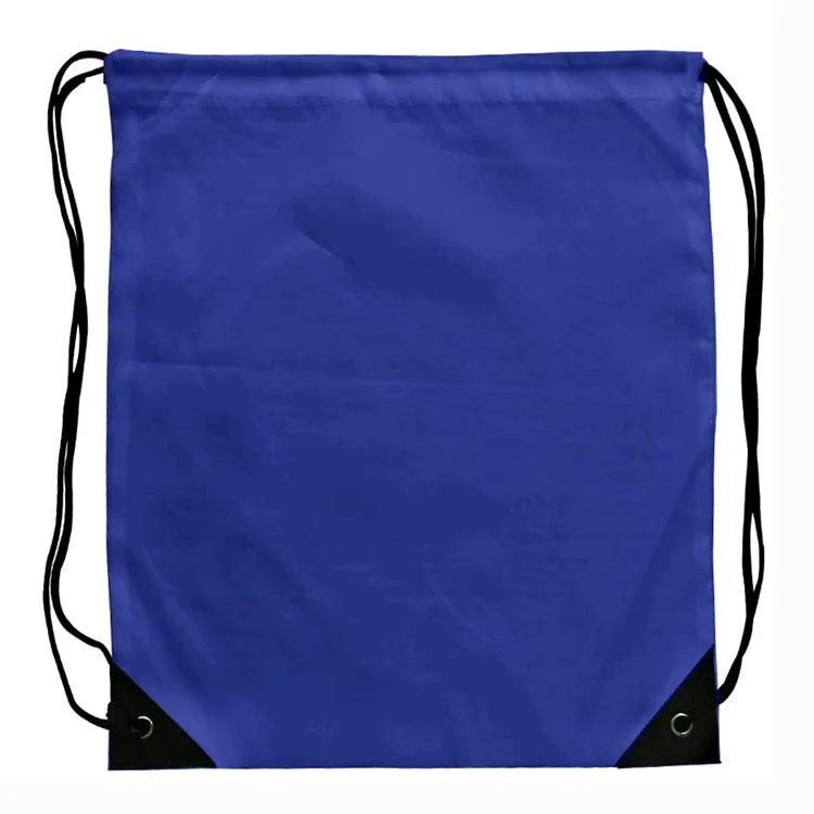 Drawstring Backpack Custom Logo High Quality Waterproof 210d Polyester Large String Sport Gym Bag Nylon Gift Bag Colorful