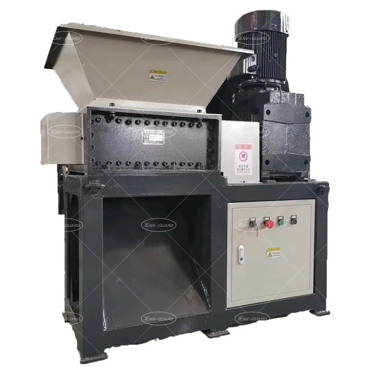High Quality Small Size Wood Shredder Double Shaft Shredding Machine  for Garden Waste