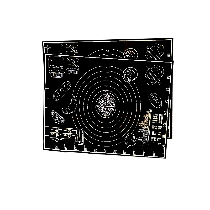 Environment protection  cooking silicone pastry baking mat permanent non-stick set for dough rolling  baking mat