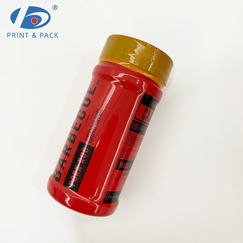 High quality Customized Digital Printing Shrink Seal Band Printable Glass Bottle Rolls Film Heat Shrink Sleeve Wrap