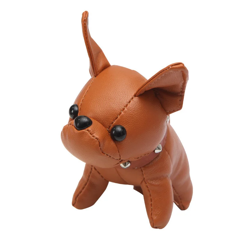 DH41549 Promotional Luxury Women Souvenir Christmas Gifts Leather French Bulldog Keychain Pu Leather Dog Keychain