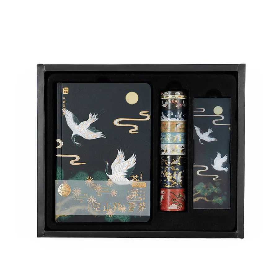 New Sale Limited Children Adult Stationery Gift High Quantity Chinese Style Full Color Page Diary Stationery Set