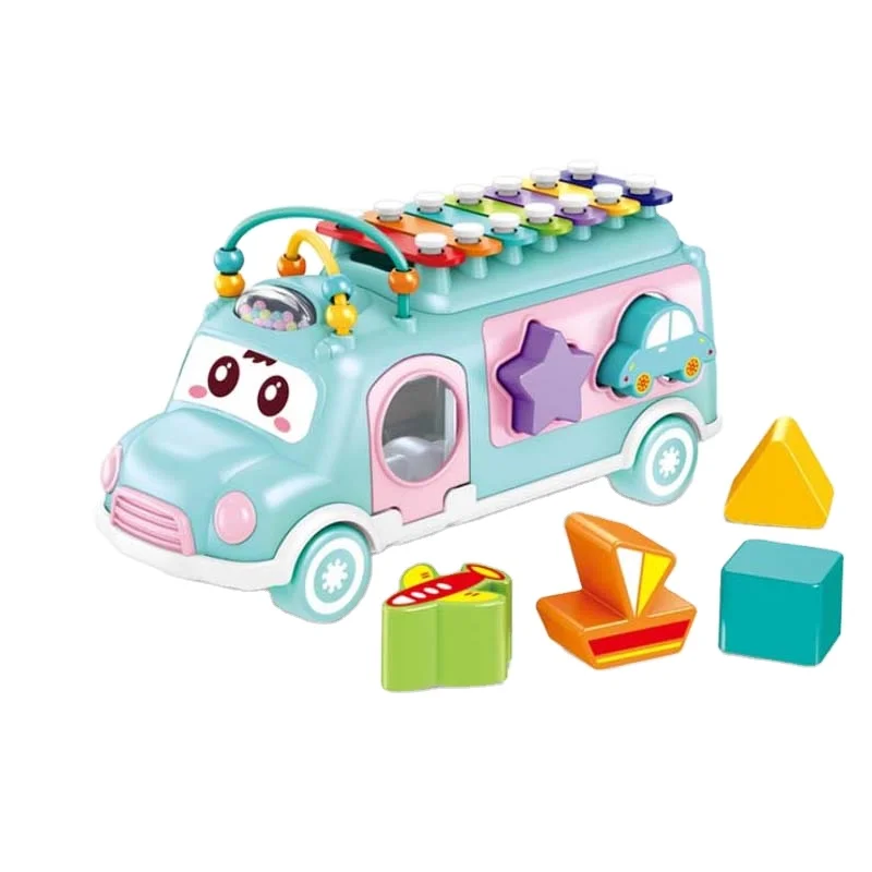 New Arrival Toys Vehicle Happy Play Candy  Food Ice Cream Music Cart Pretend Toy Bus