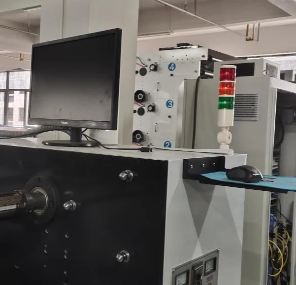 RTRY-420 4 color Unwind for width 420mm Web guide system best smart cheap price flexo label printing machine