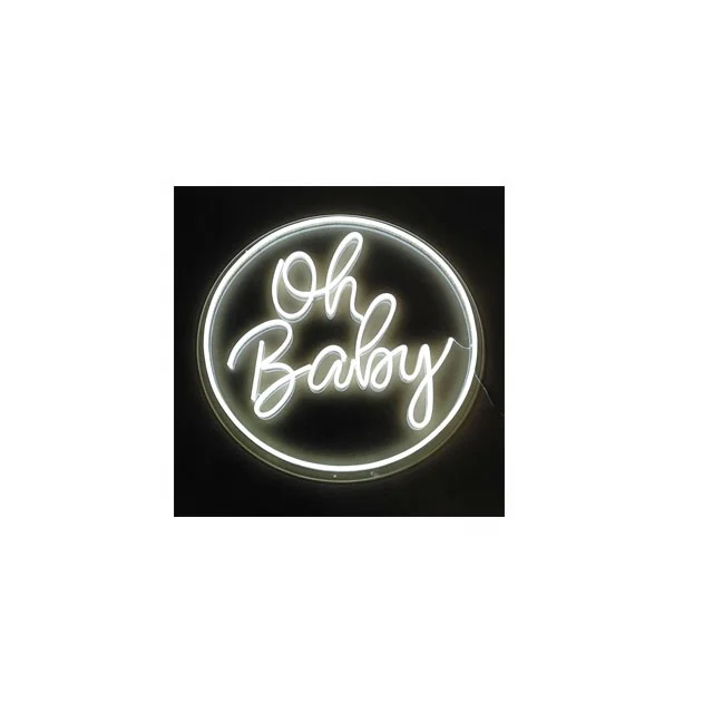 
 Светодиодная неоновая вывеска Oh Baby in circle лучшего качества по лучшей цене  