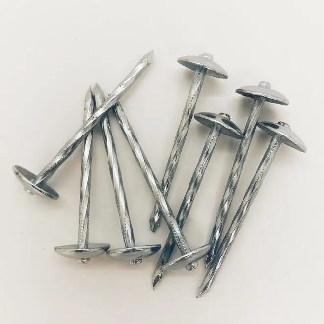 Дешевая цена 50 кг мешок 2 5 дюймов bwg9 оцинкованные насадки для зонта кровельные гвозди Кении