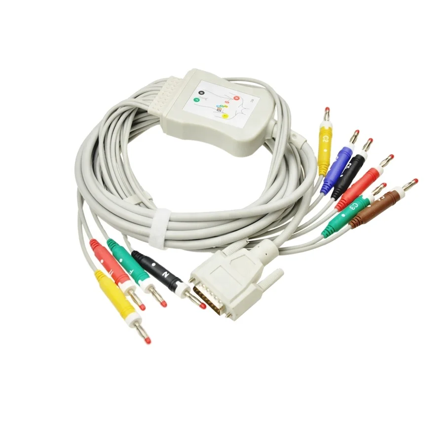 ECG-9620/9010 nihon kohden ekg ecg 10 lead cable and lead,Banana,IEC