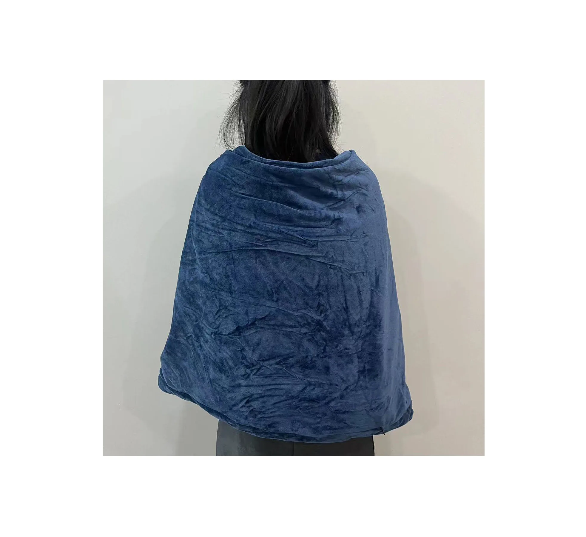 Custom Size Washable Warm Soft Plush Heating Blanket Reversible Flannel Heated Throw Electric Blanket