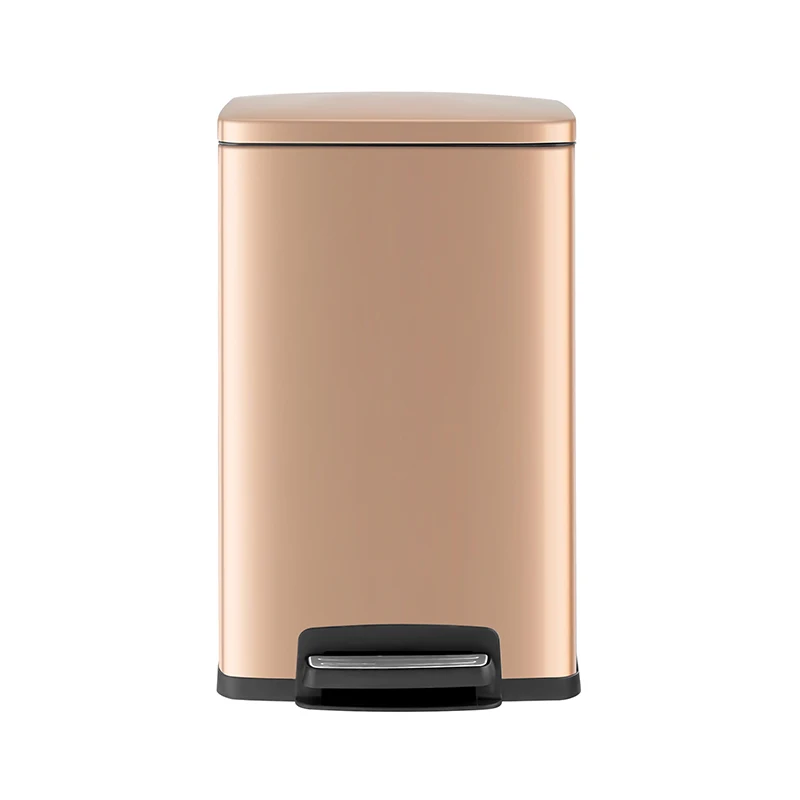 Pedal  Stainless Steel 13 Gallon Office Foot Operated Can Foot Operated Recycling Household waste Bins For Toilet Wholesale