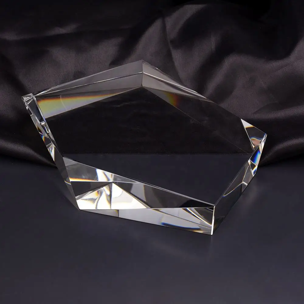 Honor Of Crystal High quality k9 crystal block and glass cube for 3d laser crystal engraving