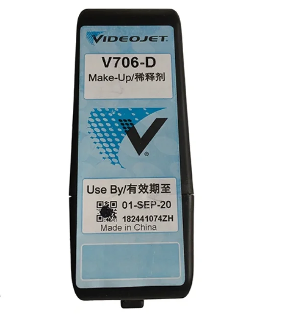 Videojet 1000 Series Machine Ink Consumable Original V706-D Makeup Solvent with