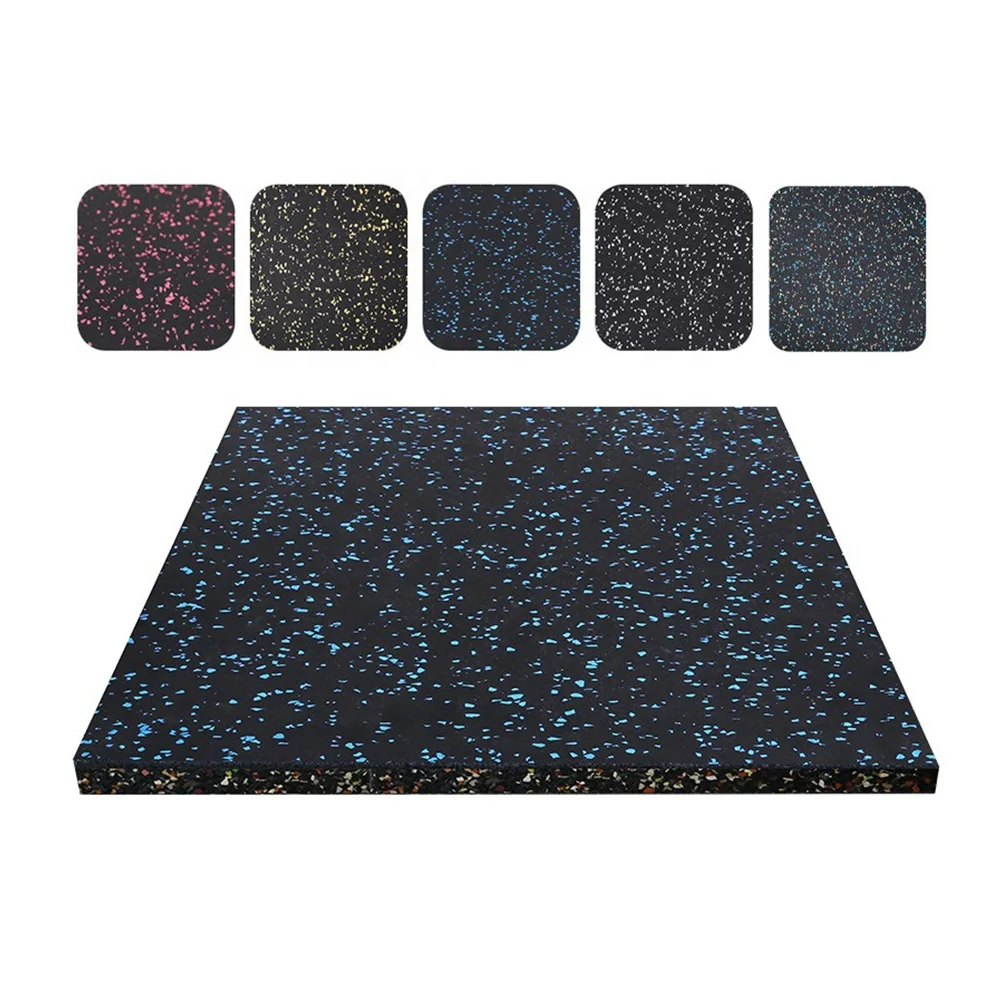 Anti Slip Rubber Tiles Noise Shock Exercise Home Protective Gym Mat Sports Flooring Thick Exercise Equipment Rolls Floor Carpet