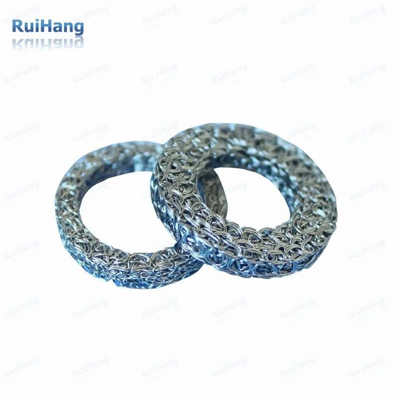 High quality Compressed Knitted Wire Mesh Spacer mesh ring with free sample