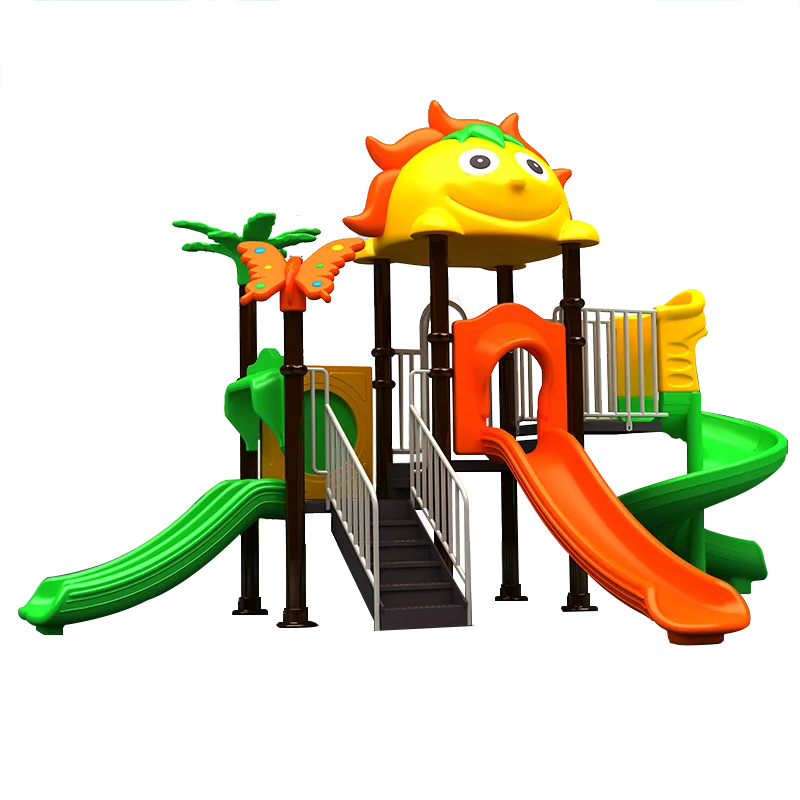 Professional Customized Outdoor Amusement Equipment Set Plastic Kids Playground with Slide Maze for Children