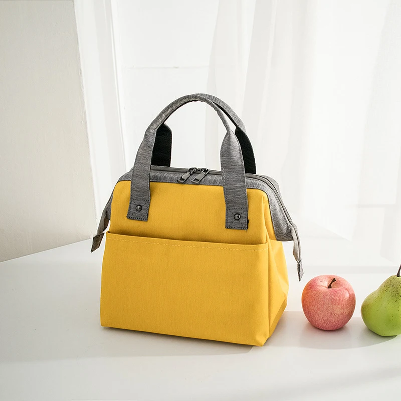 Large Capacity Manufacturer Fashionable Insulation Thickened Thermal Insulation  Cotton EVA Layer Lunch Cooler Bags