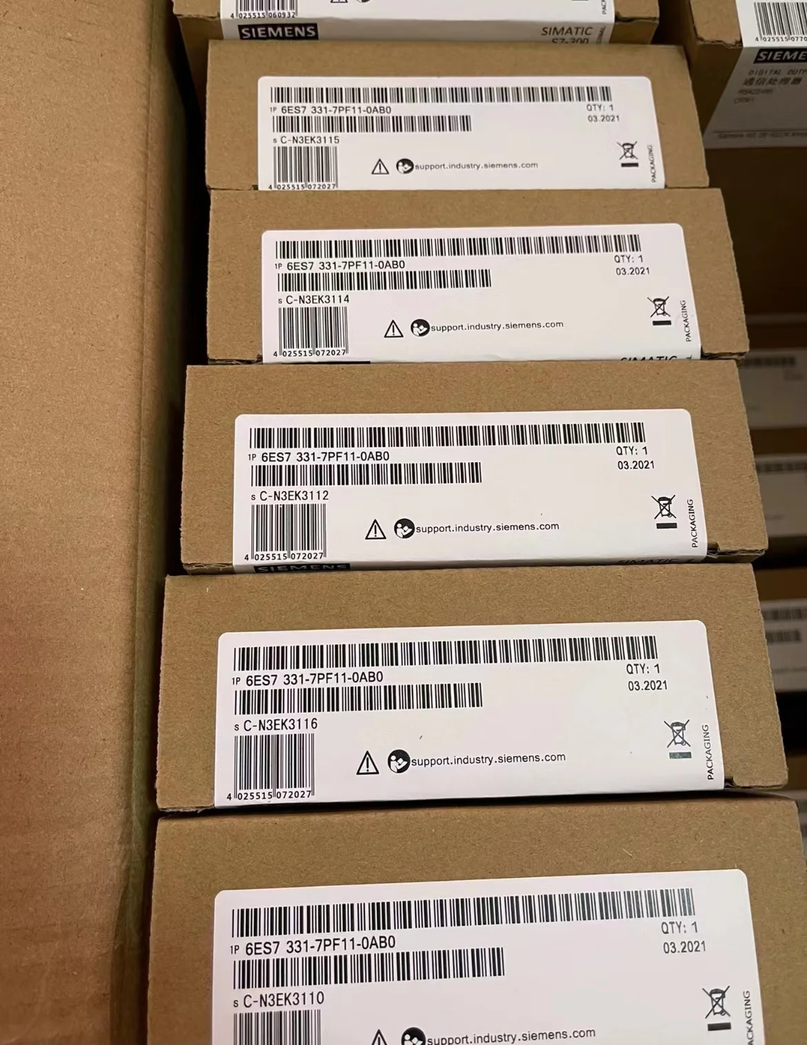 100%NEW CPU 313C SIMATIC S7-300 PLC Power Supply Module Compact CPU 6ES7331-7PF11-0AB0