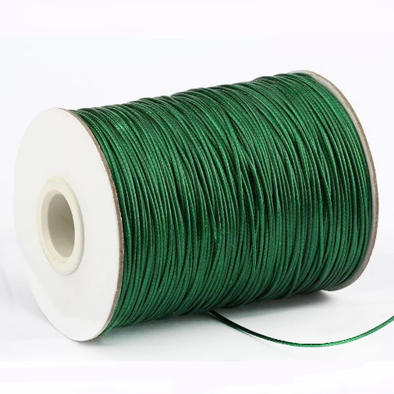 1.0mm  thick Waxed Cotton Cord String Strap Necklace Rope For Jewelry Making For diy Bracelet Thread