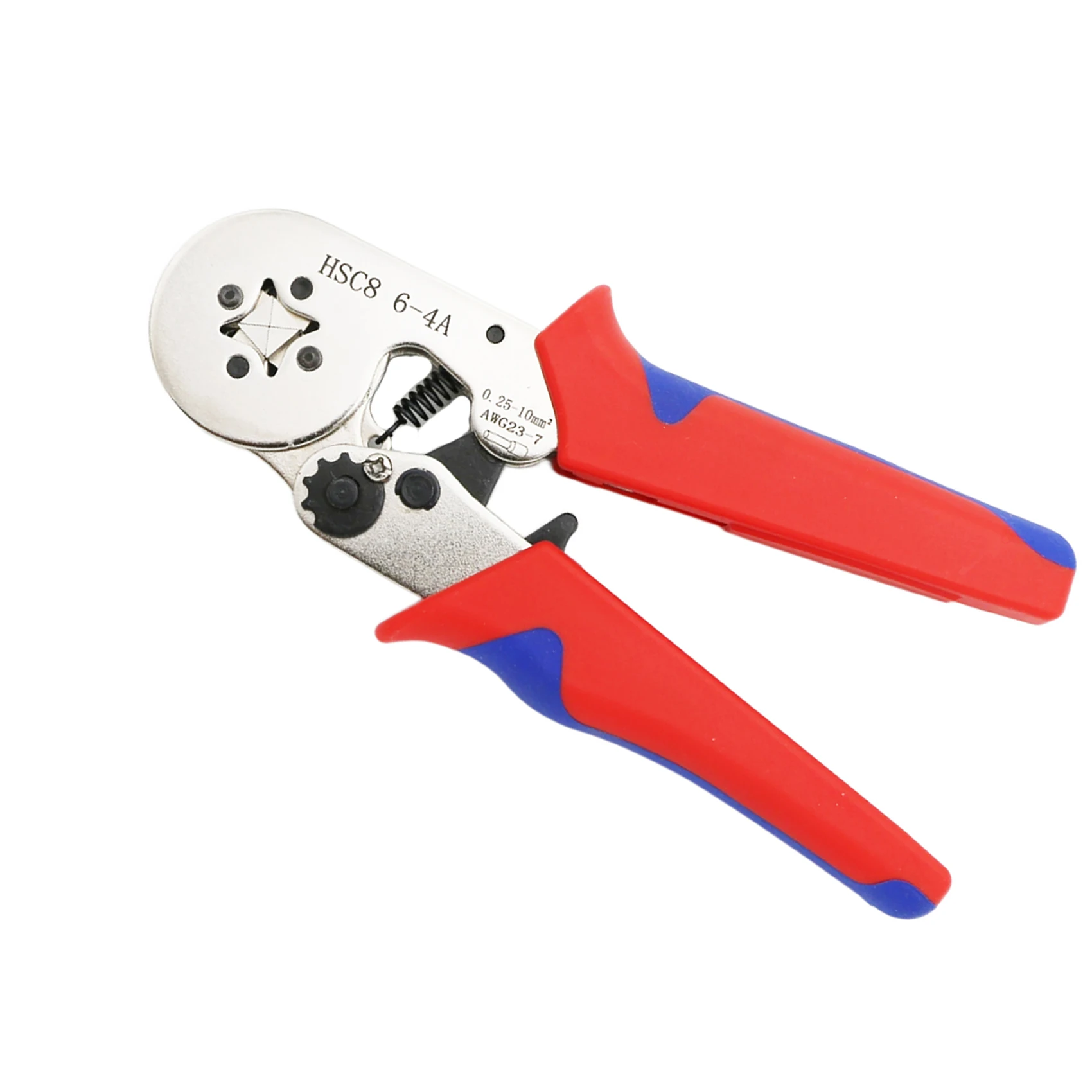 SUGETOOLS Ferrule Crimping Tool 0.25-10mm Awg 23-7 Self-Adjustable Ratchet Crimp Plier