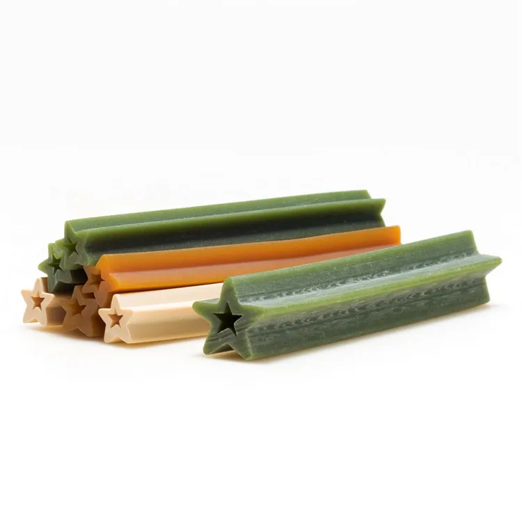 pet supplier custom organic dog treats Hollow Star Sticks Shaped  rawhide dog chews for dogs