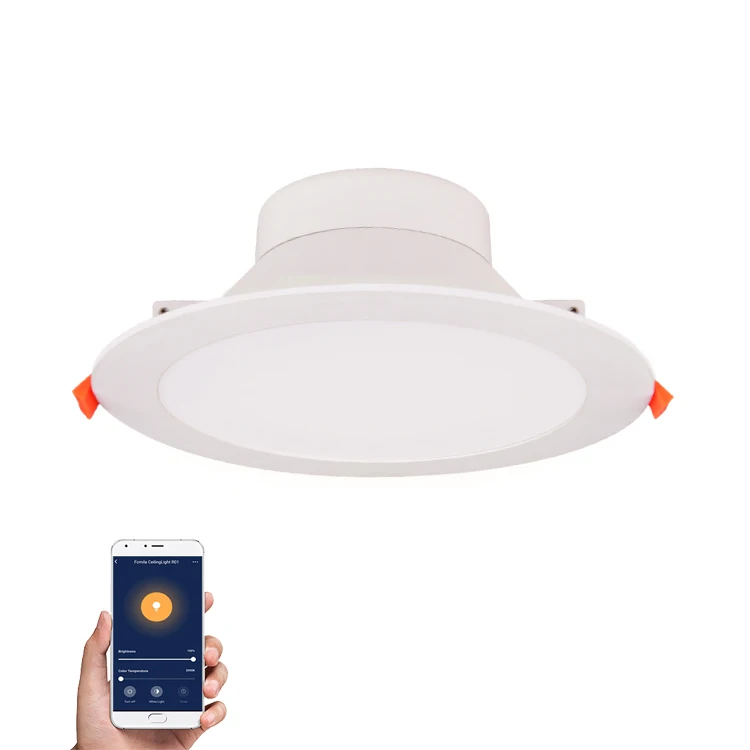  Tuya Wi-Fi интеллигентая (ый) Светодиодные светильники 18 Вт 24 с регулируемой яркостью и CCT регулируемый умный светодиодный