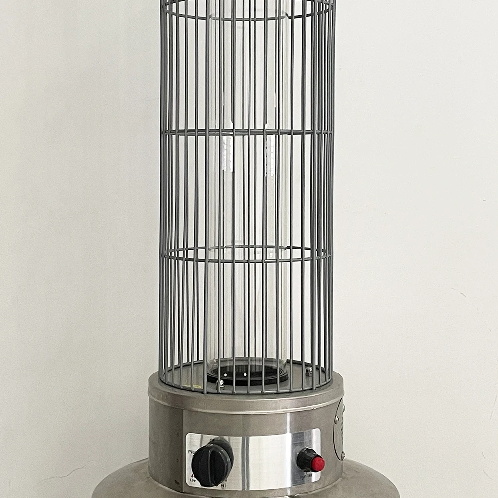 outdoor rapid warming gas heater safety  glass tube patio heater