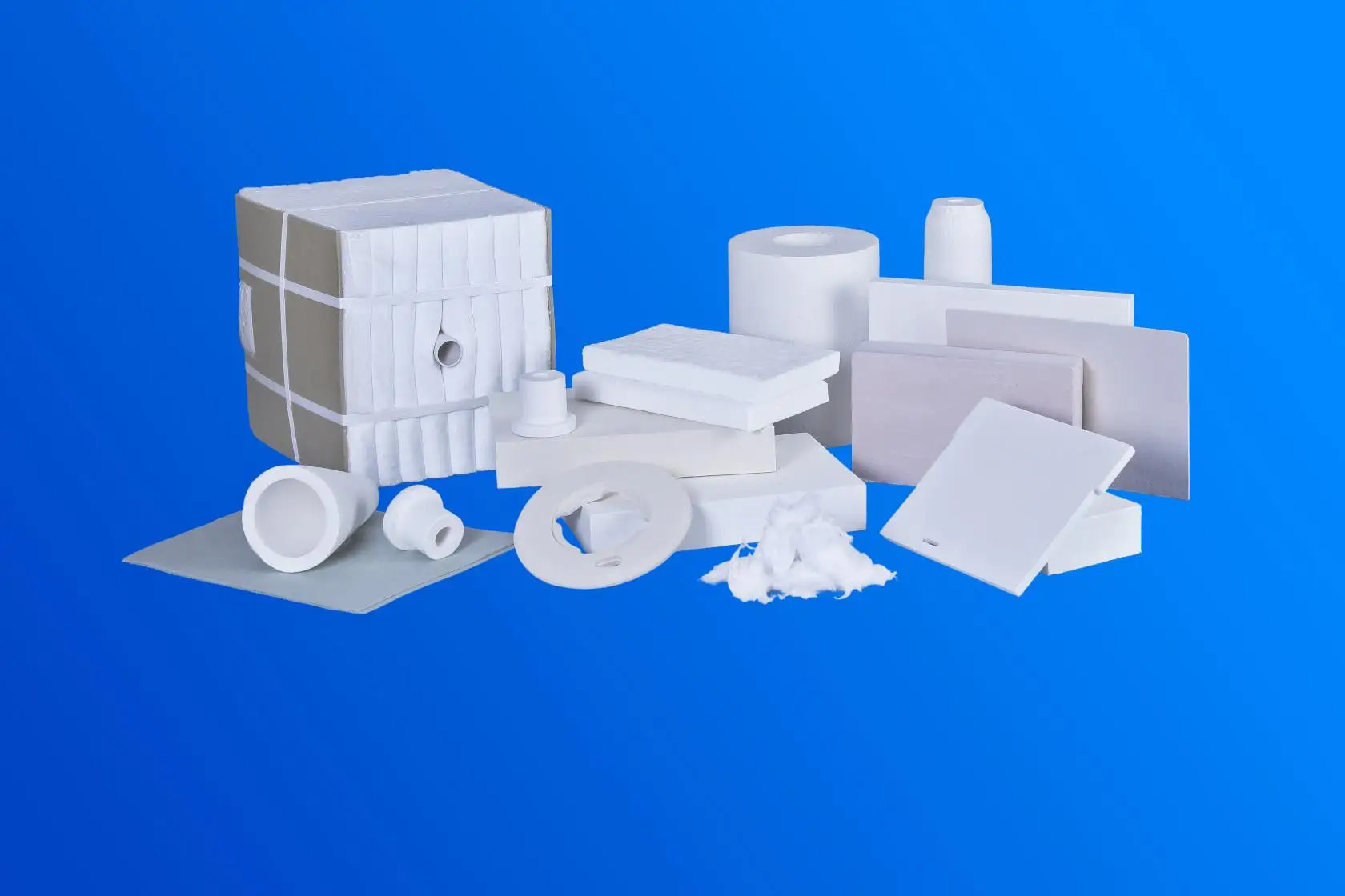 
Fireproof ceramic fiber block aluminum silicate fiber folding module 